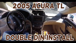 2004 2005 2006 2007 2008 Acura TL Radio Install Double Din Aftermarket Stereo DIY