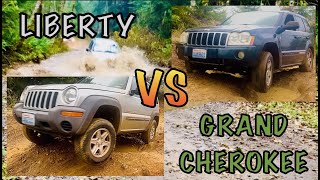 JEEP LIBERTY KJ VS JEEP GRAND CHEROKEE WK/ OFF ROAD DUAL TO THE DEATH!/ The winner is SHOCKING! EP34