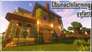 Minecraft Serverimda obunachilarim qurgan uylar | O'zbekcha minecraft #kayzo