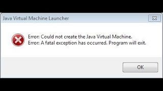 Eclipse Error Java Virtual Machine JVM not Created