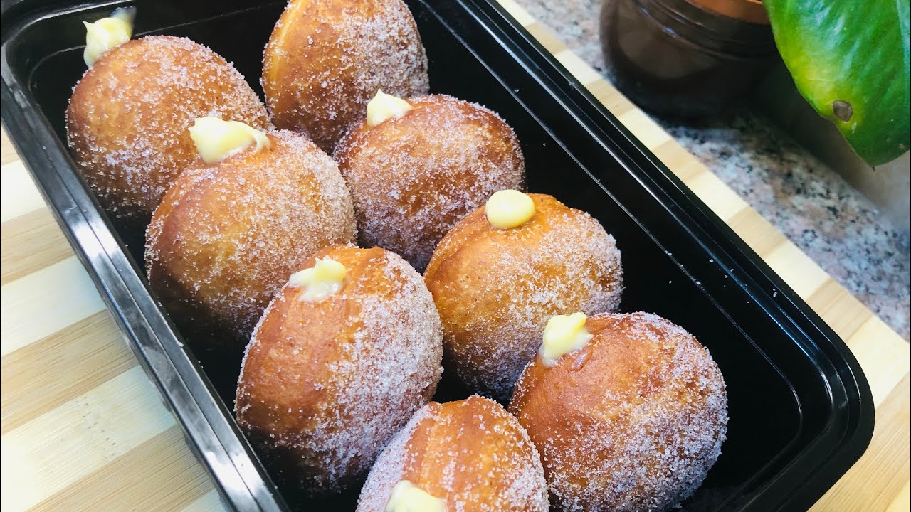 Kids Special|Custard Cream Filled Donuts������|how to make donuts at home|by Cookery Paradise - YouTube
