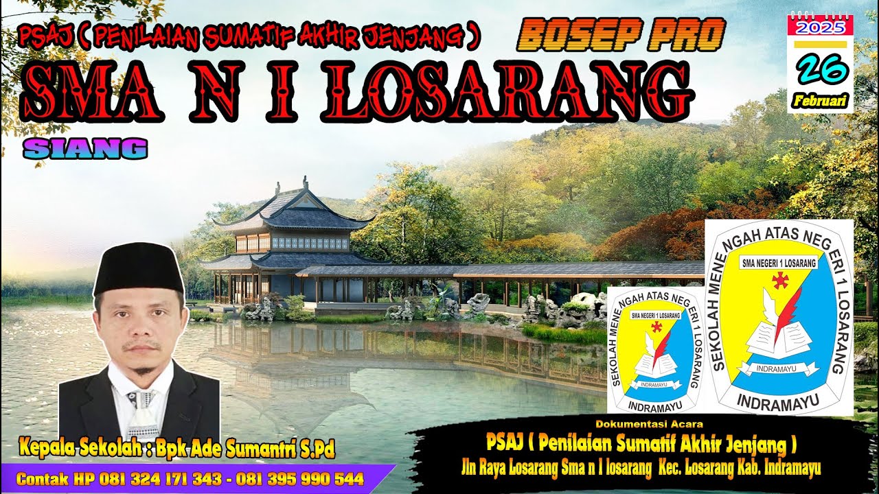 LIVE SANDIWARA  LINGGA BUANA ACARA SMA N 1 LOSARANG