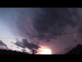 Time Lapse of Lightning &amp; Storm Moving In at Sunset