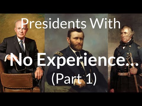 Which US Presidents had the Least Political Experience? (Part 1)