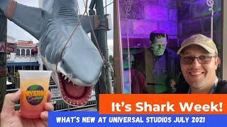 What's New at Universal July 2021 [Shark Week Shark Attack, Monsters Café & NEW HHN30 Shirt Update]