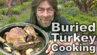 Buried Turkey Cooking in the Bush