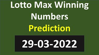 Lotto Max Winning Numbers 29-03-2022 | lotto max lucky numbers | lotto max number generator