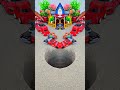supra car pushing blue red black and grey car in pit #jcbtoy #jcb#jcbvideo#viral#jcbjcb