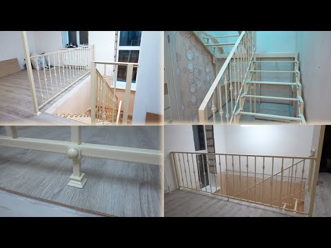 Каркас лестницы с ограждением.