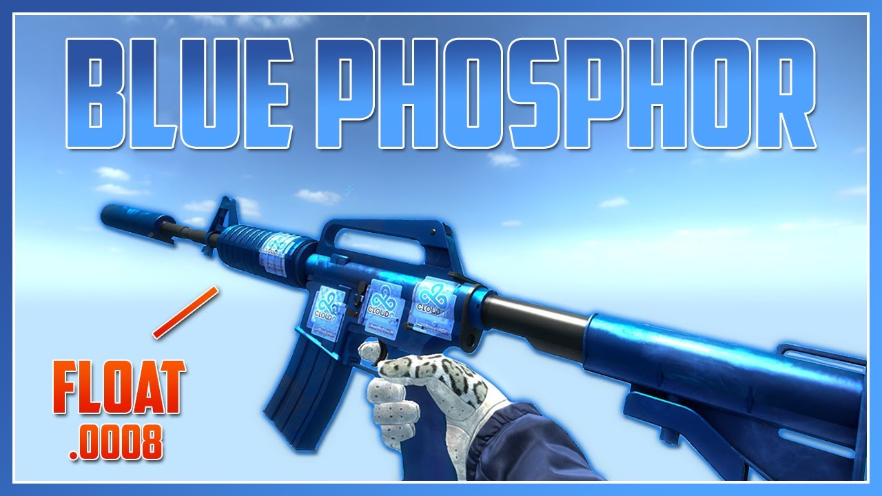 M4A1S Blue Phosphor Showcase (Skin Showcase) YouTube
