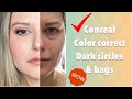 How To Conceal Dark Under Eye Circles and Bags | NO CREASING