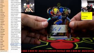 CAJUNBREAKER 2023/24 CROWN ROYALE NBA 3 BOX #2   5-8-2024