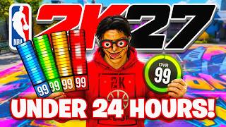 FASTEST WAY TO GET MAX 99 OVERALL + BADGES IN 1 DAY IN 2K27!! MAX EVERY BUILD YOU MAKE IN A DAY!!