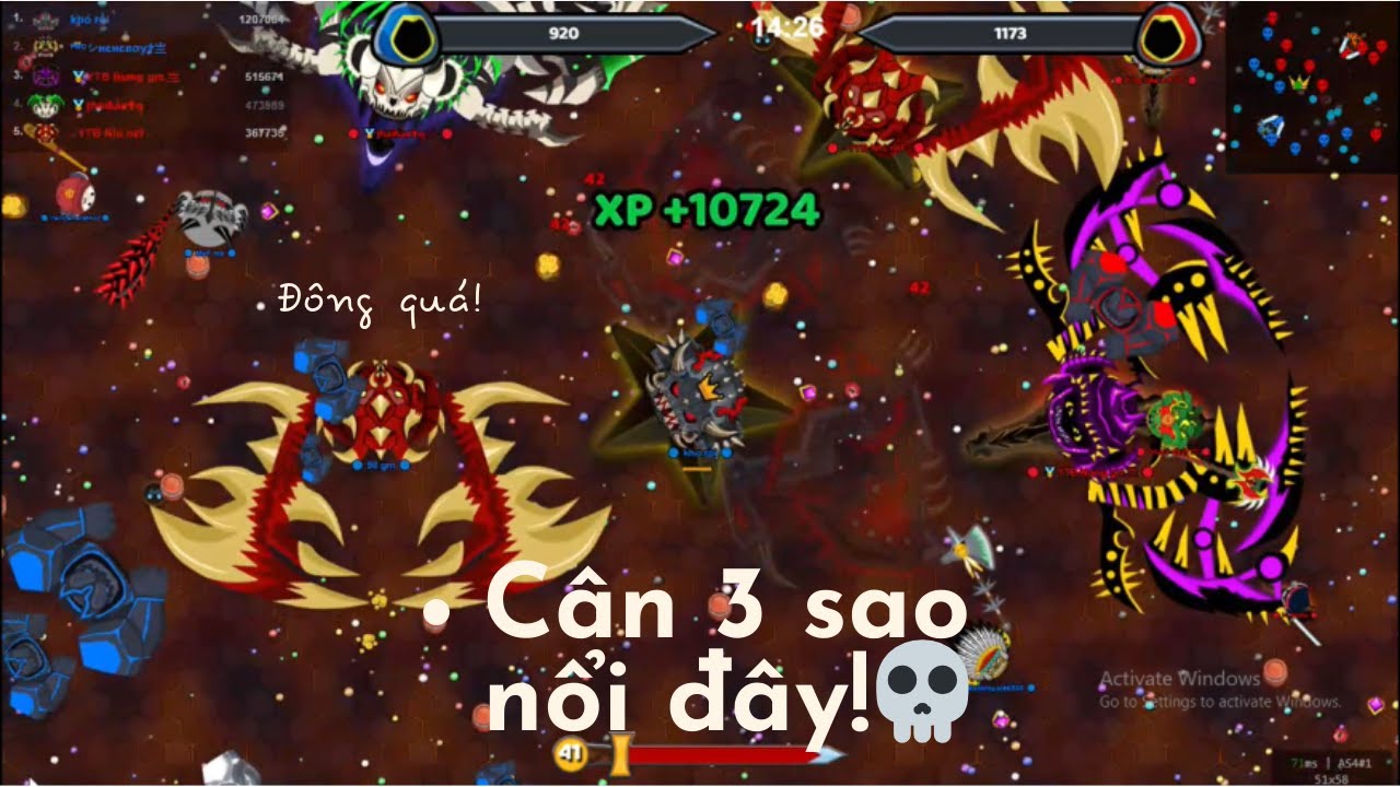 EvoWars.io🕹Mới rank 12 mà phải cân cả map!-Trận team căng thẳng đến từng giây phút!