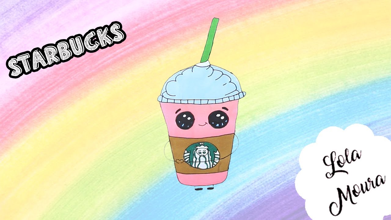 COMO DESENHAR UM COPO DE CAFÉ STARBUCKS KAWAII 