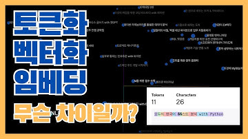 토큰화, 벡터화, 임베딩 무슨 차이일까? - NLP와 LLM 텍스트 데이터 기초 용어 이해하기
