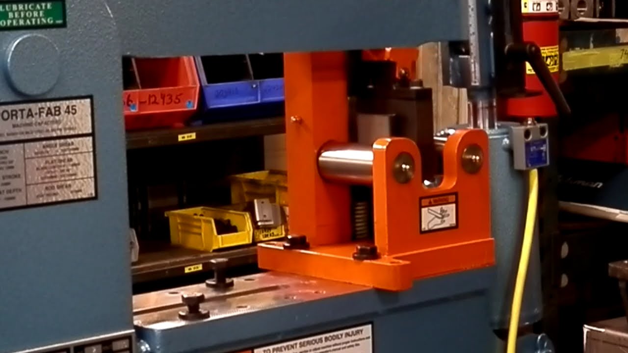 Scotchman Weld Coupon Bend Tester Ironworker tooling for PortaFab 45