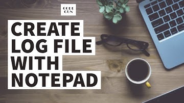How to Create a Log File using Notepad | How to record the events | Create personal Diary | Code Gun