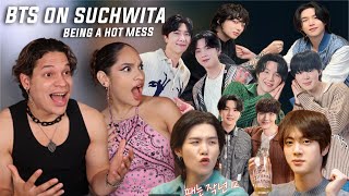 Waleska & Efra react to 'bts on suchwita is a hot mess' ft J-hope, Jungkook , Jinm, RM & Jimin