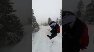 Testing the Atomic Maverick 115 Cti (2026). One of the rare powder days #skigear #skiing #skireview
