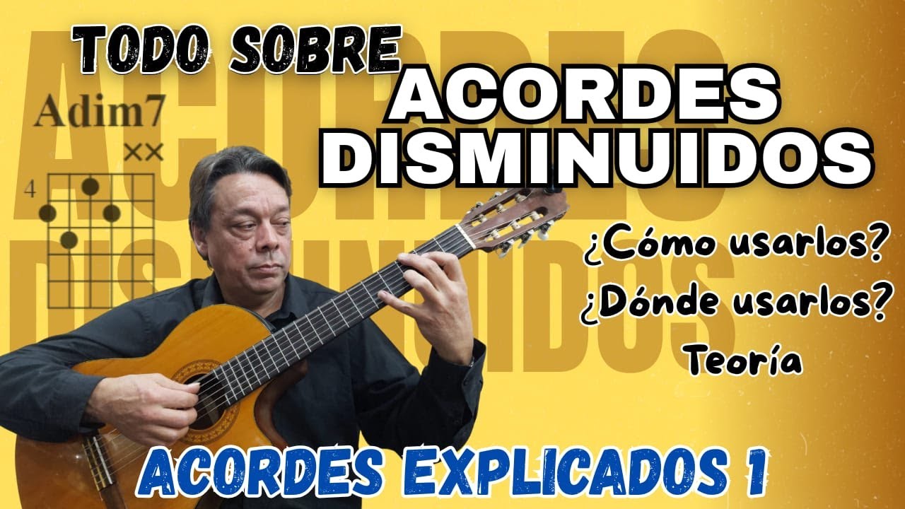 Acordes explicados ' Disminuidos: Teoría, Función y Ejemplos' #chords #guitarlesson #musica