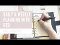 Daily and Weekly Planning GTD Style // Plan with Me // PerfectionismPrints