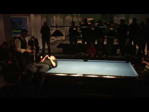 Billard Haus Solingen. Trickshotshow Ralph Eckert