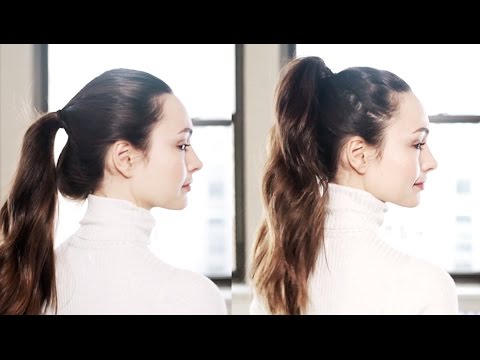 Quick Trick Fake A Thicker Ponytail Youtube