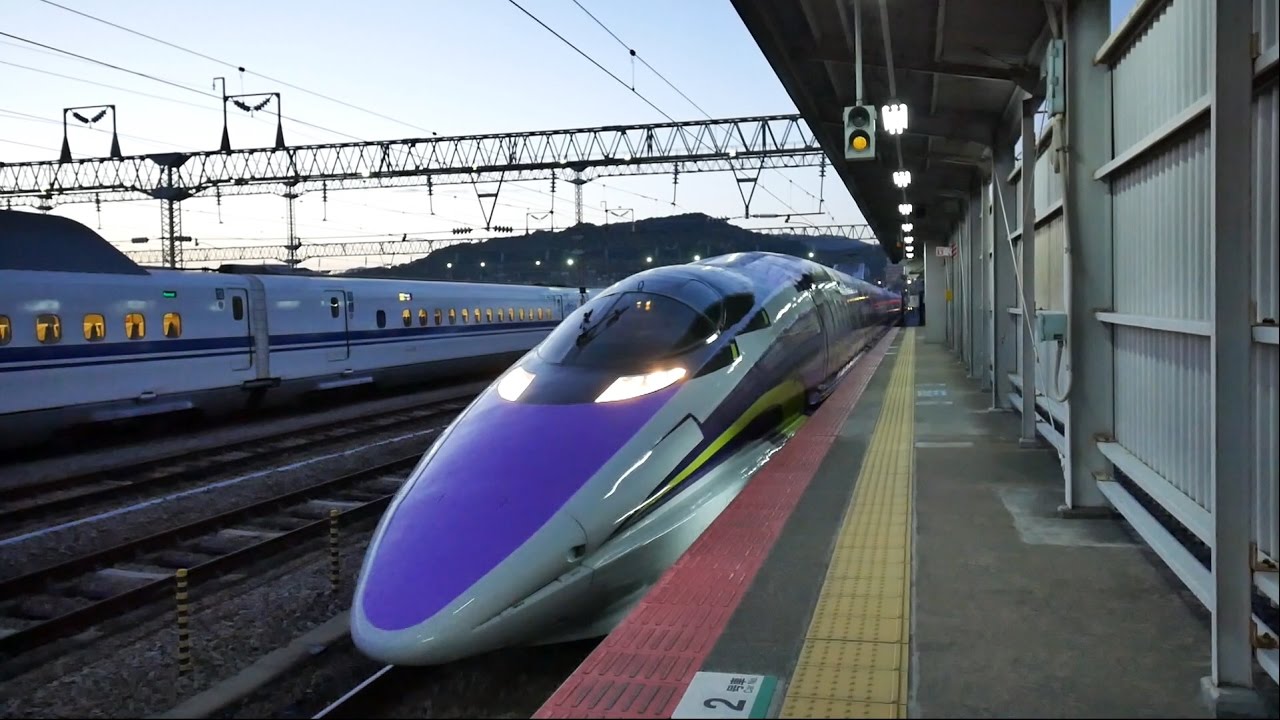 博多南線 山陽新幹線 こだま７３０号 エヴァンゲリオン新幹線 500系v2 Type Eva 運行 超広角車窓 進行右側 博多南 博多 新大阪 Youtube