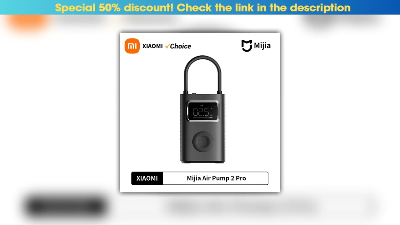 Slide Xiaomi Mijia Air Pump 2 Pro Portable Electric Inflator Pump Digital Display Inflator 150psi M