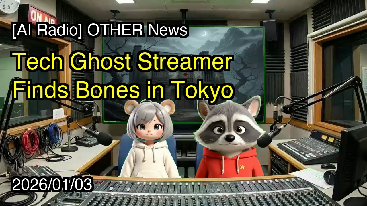 [AI Radio] Other News - Tech Ghost Streamer Finds Bones in Tokyo - January 03, 2026