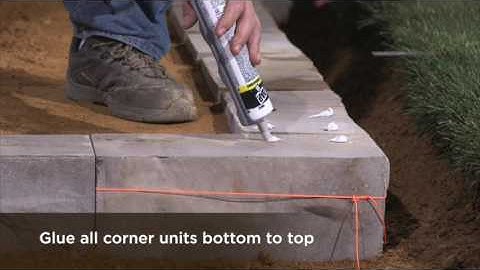 How to Install a Retaining Wall 90 Degree Corner