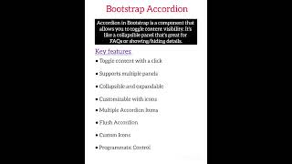 Bootstrap Accordion #bootstrapaccordion #Accordion #accordionfeatures #bootstrap #html #css #css3