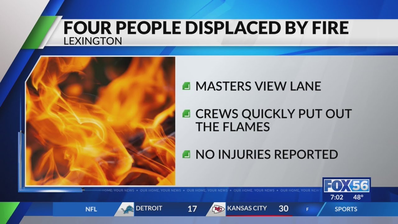 Family of 4 without home following Lexington fire - YouTube