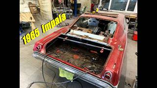 ROTTEN!! We Make The Inner Rear Deck Panel For A 1965 Chevy Impala SS