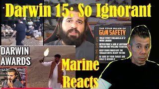Marine Vet Reacts to "The Worst Internet Gun Fails #15 - The Darwin Awards" by @BrandonHerrera