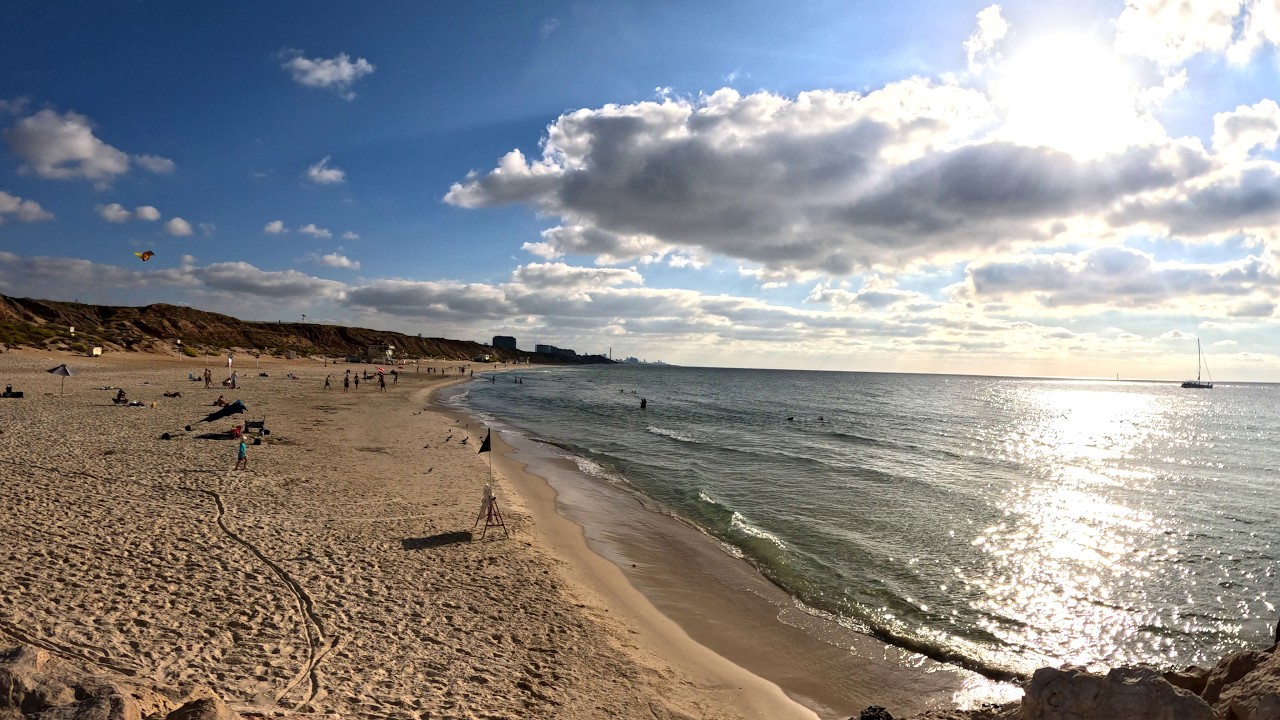 Herzliya Beach Walk and Marina Pier - Beautiful Israel Part 1