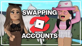 Swapping ROBLOX ACCOUNTS with ASHLEYTHEUNICORN! *FACECAM*