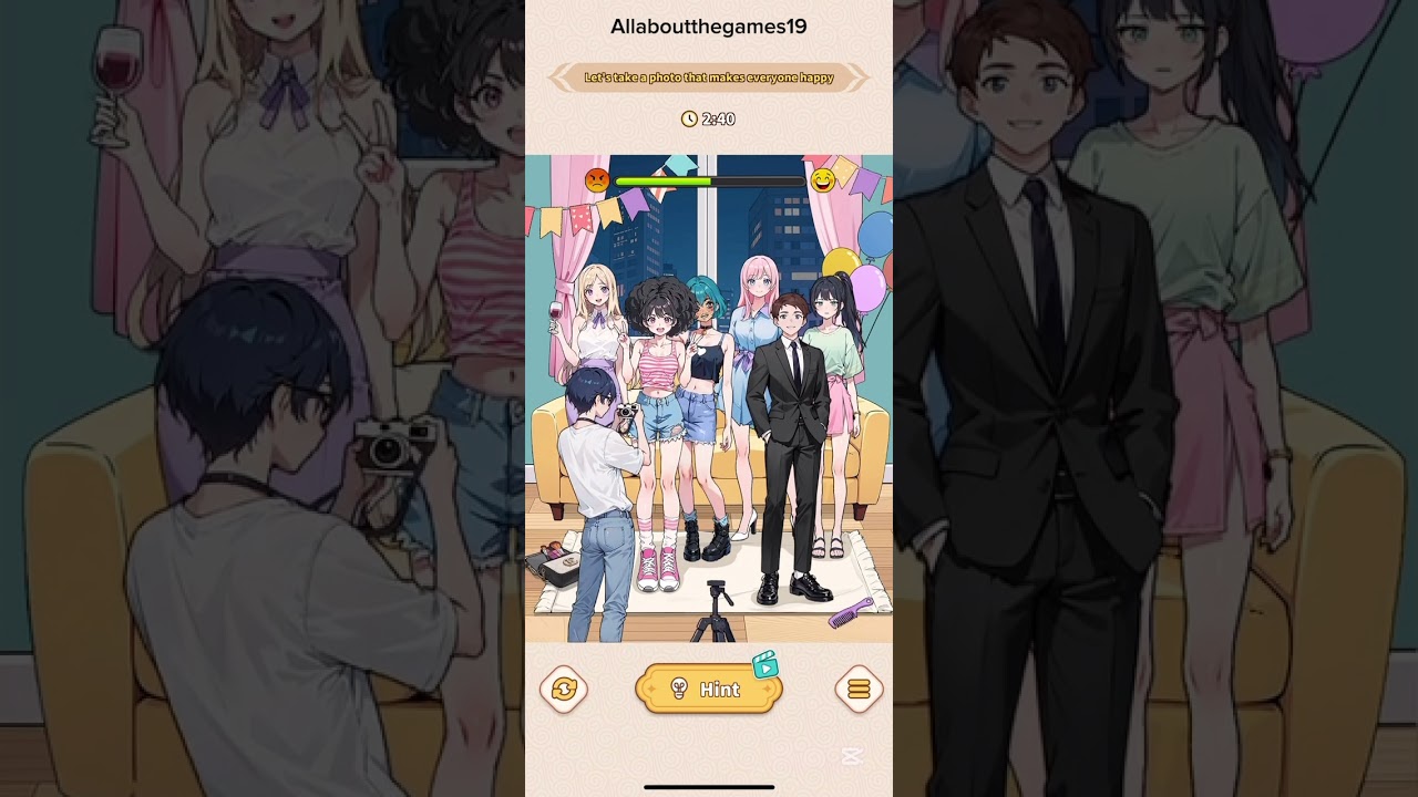 Brain Puzzle Tricky Quest: Level 128 Party Group Photo Walkthrough 