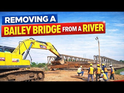 Real Construction: Removing a Bailey Bridge from Water