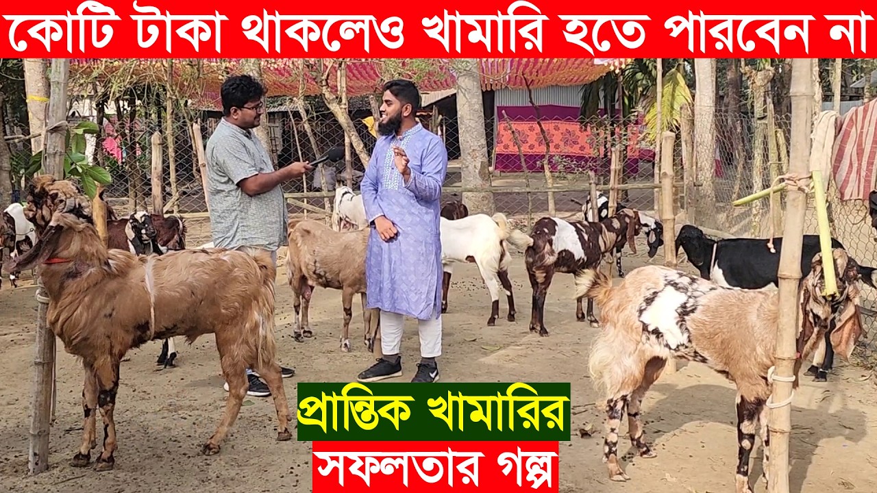 বাবার মোটর সাইকেল বিক্রির টাকায় ২ টি ছাগল দিয়ে খামার শুরু করে এখন বছরে ৭ লাখ টাকা আয় Goat farm 2026
