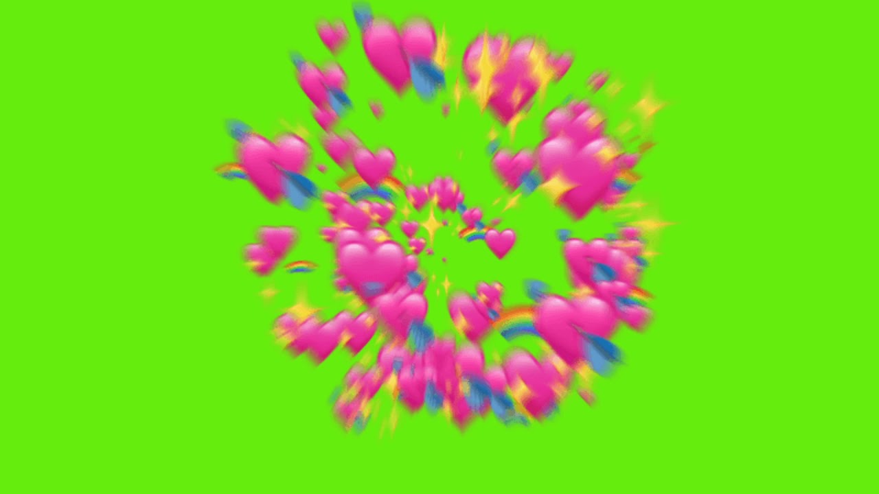 Green Screen Heart Flow 💕 Free Green Screen Heart 💞 Heart Chroma Key Background greenscreen