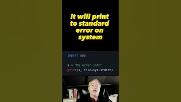 Print to standard error in Python #shorts