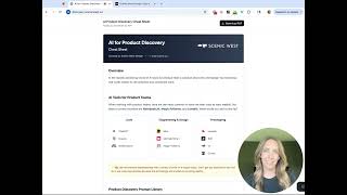 AI for Product Discovery Cheat Sheet - AI Tools, AI Use Cases, and Free Prompt Library