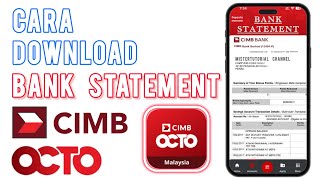 Cara Downlaod Bank Statement CIMB OCTO