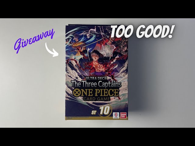 THE BEST STARTER DECK EVER! Opening ST10 the Three Captains One Piece TCG -  YouTube