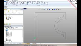 Offset & Fillet Corner Options in VisualCAD 2020