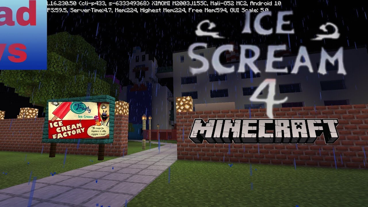 Ice Scream 4:Rod's Factory Minecraft by vlad ovs