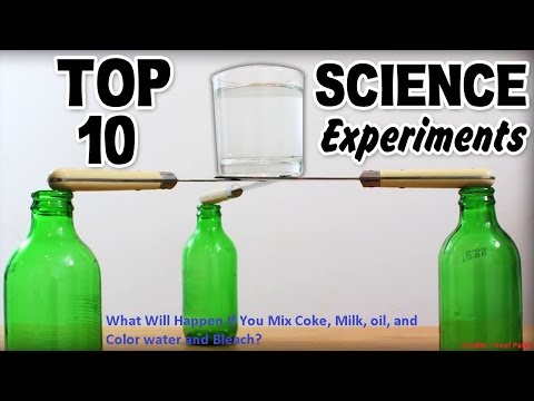 What Will Happen If You Mix Coke, Milk, oil, and Color water and Bleach?(Experiment 2016)