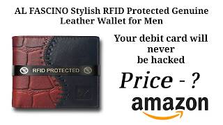 AL FASCINO Stylish RFID Protected Genuine Leather Wallet for Men